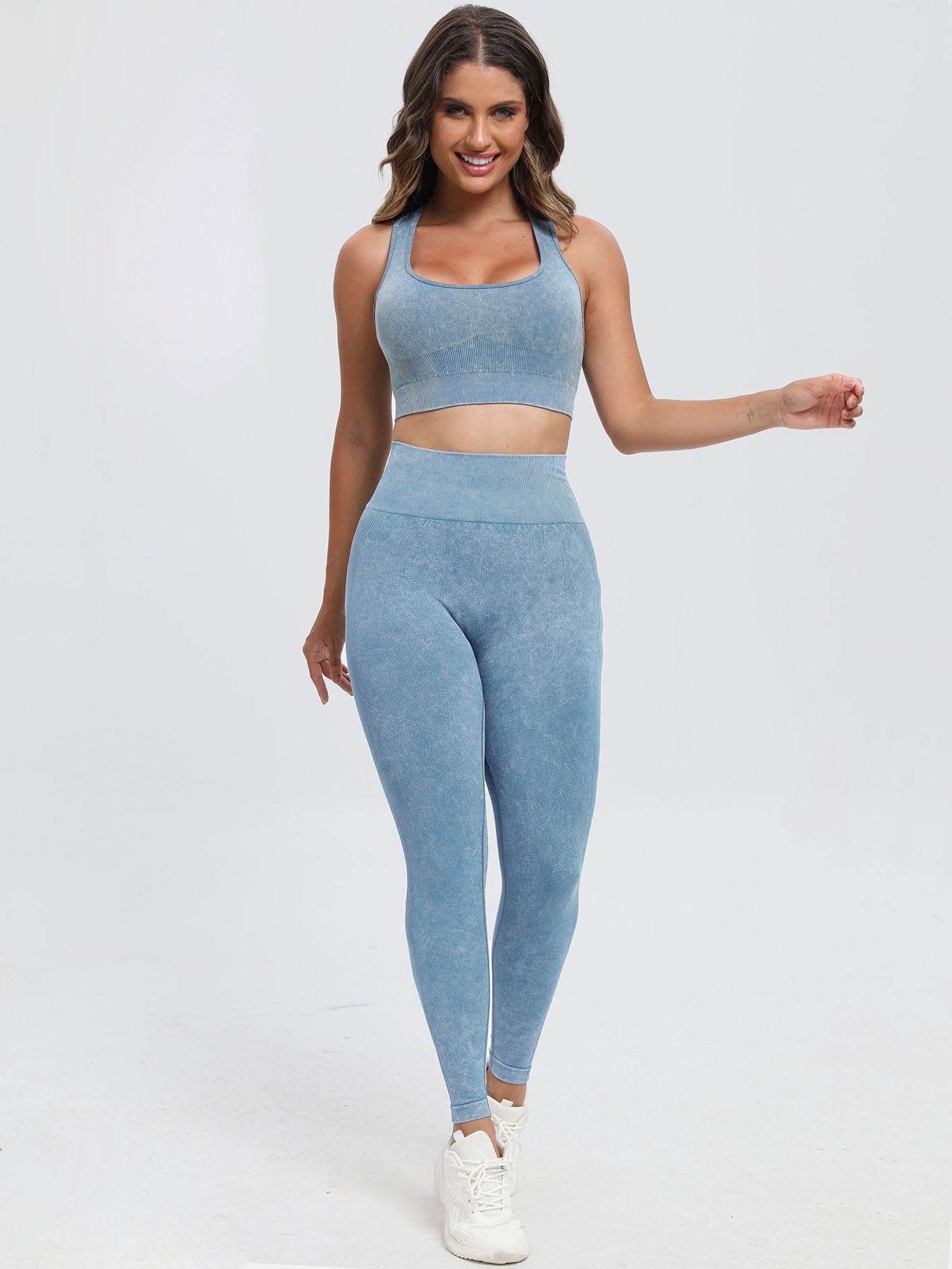 Scoop Neck Wide Strap Top and Pants Active Set - Velveta Studio