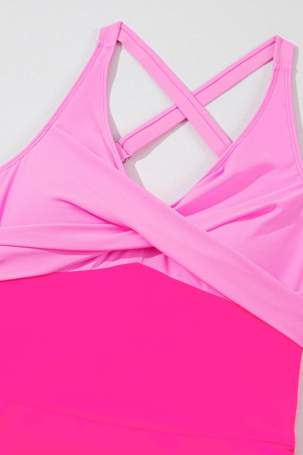 Crisscross V-Neck One-Piece Swimwear - Velveta Studio