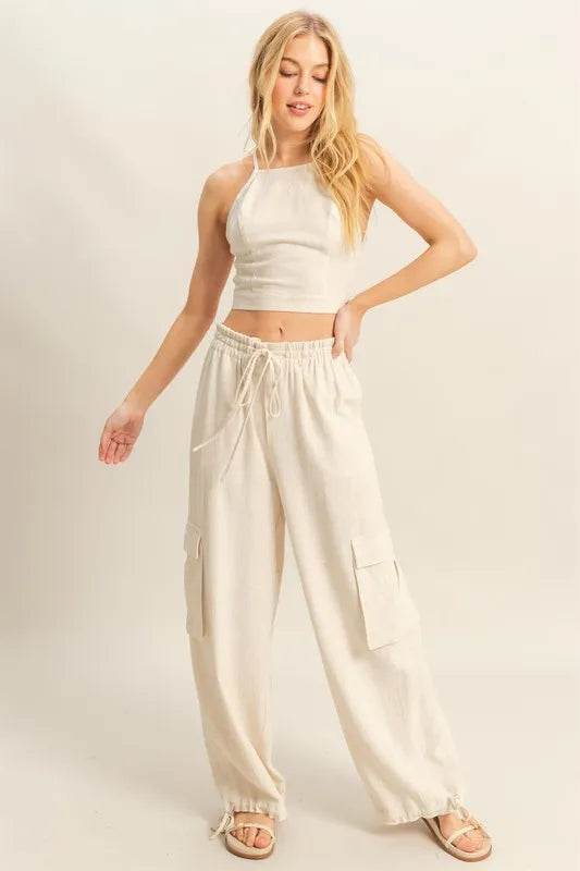 HYFVE Crop Top and Cargo Pants Set - Velveta Studio