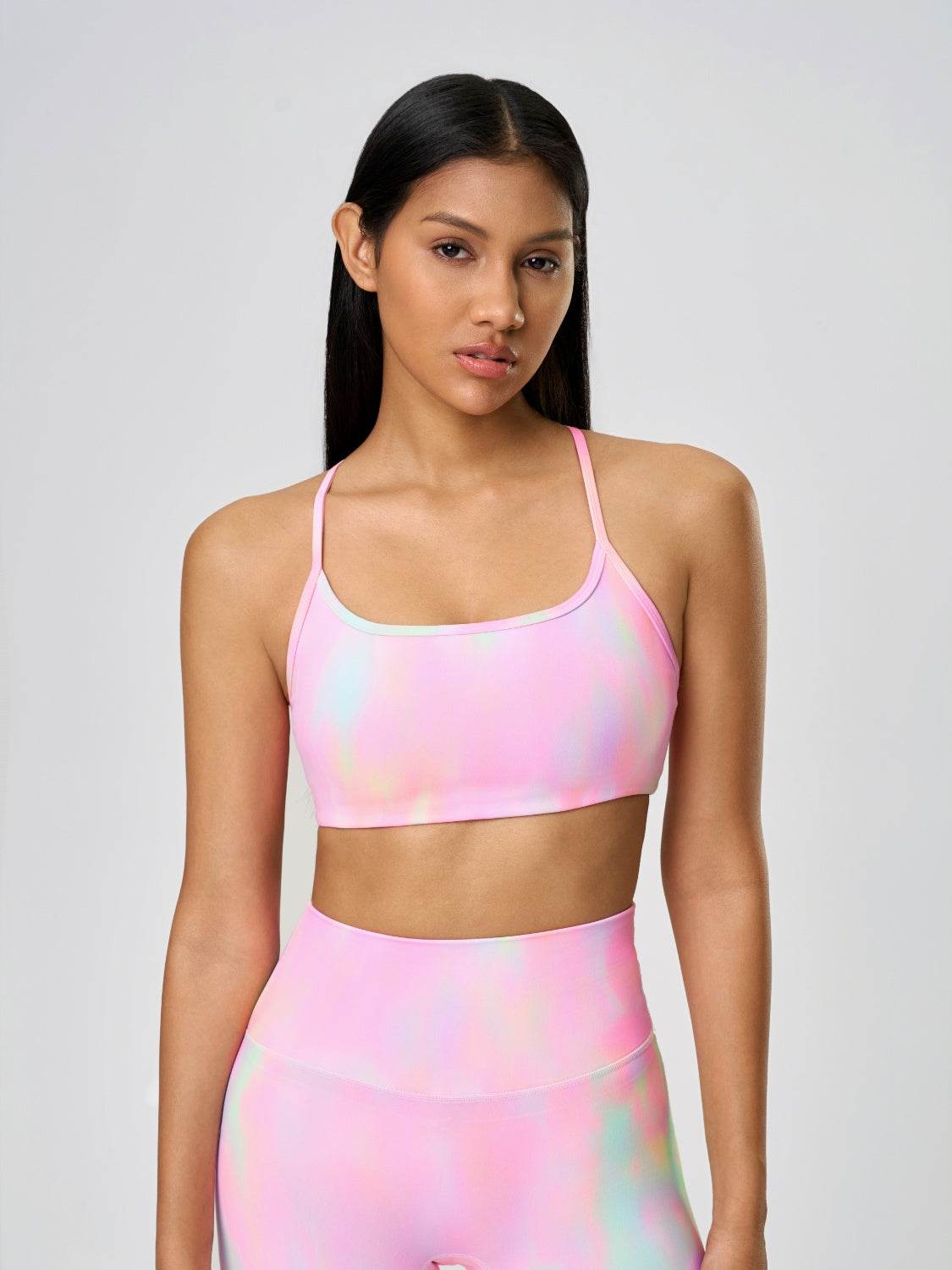 Millennia Crisscross Back Scoop Neck Active Cami with Detachable Chest Pads - Velveta Studio