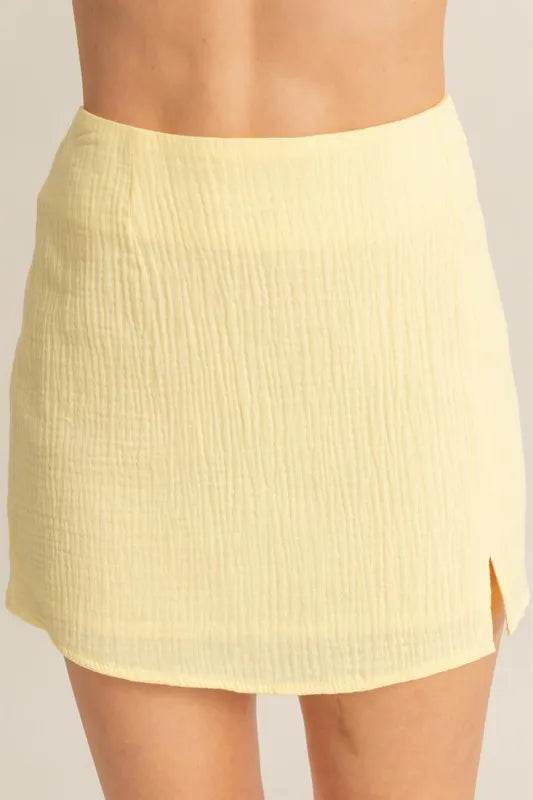 HYFVE Ruched Bra Top and Mini Skirt Set - Velveta Studio