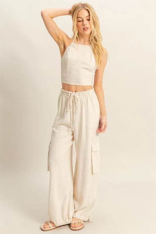HYFVE Crop Top and Cargo Pants Set - Velveta Studio