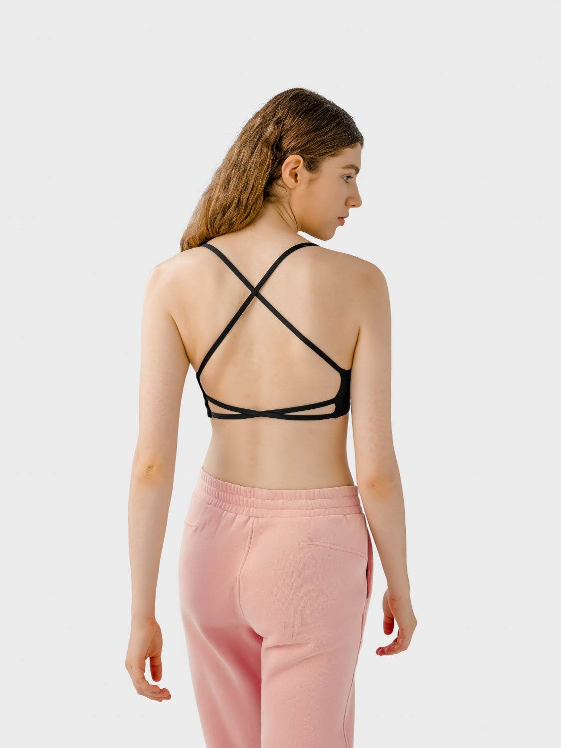 Millennia Crisscross Back Scoop Neck Active Cami with Detachable Chest Pads - Velveta Studio