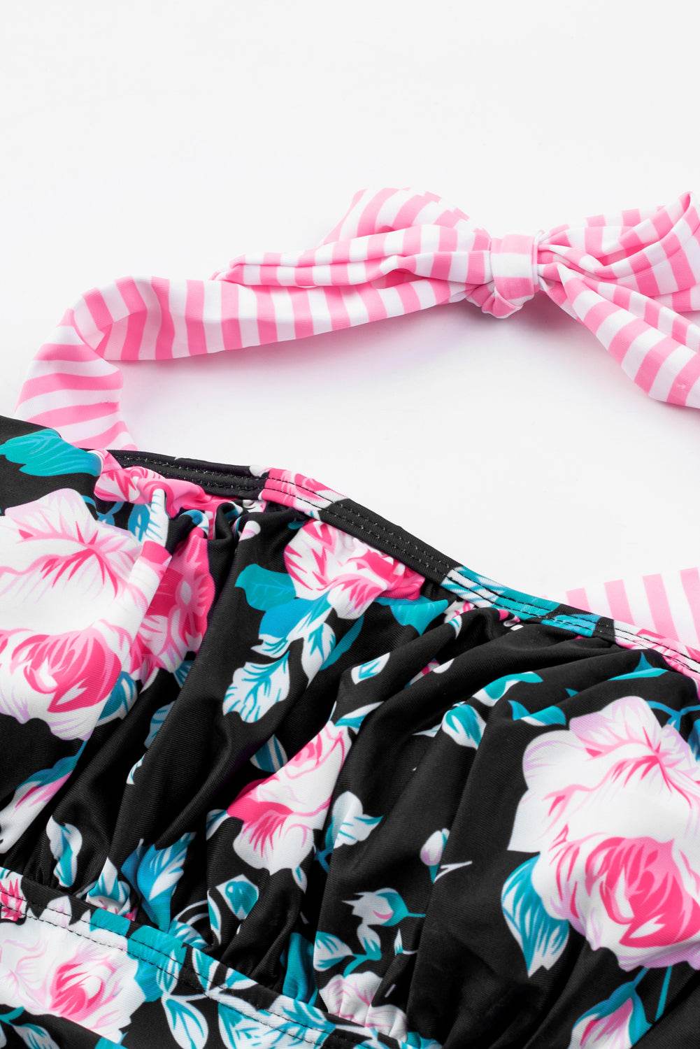 Mixed Print Tie-Back Two-Piece Swimsuit - Velveta Studio