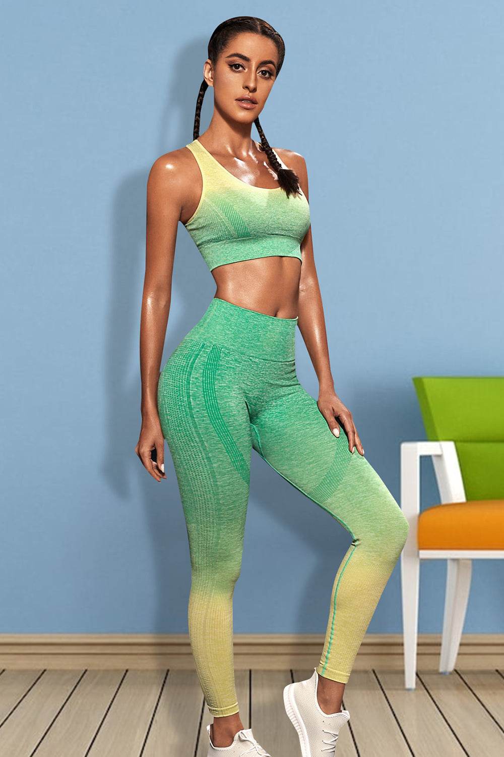 Gradient Sports Tank and Leggings Set - Velveta Studio