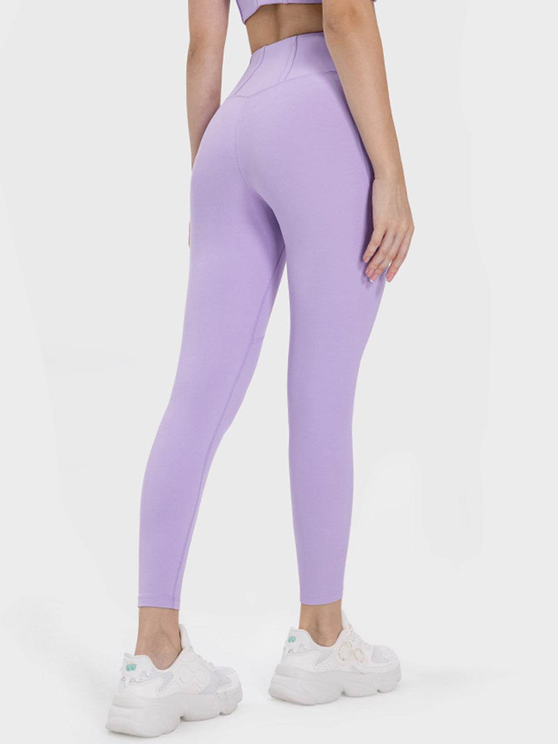 Millennia Pocketed High Waist Active Leggings - Velveta Studio