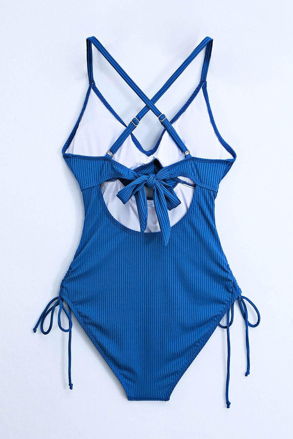 Cutout V-Neck Spaghetti Strap One-Piece Swimwear - Velveta Studio
