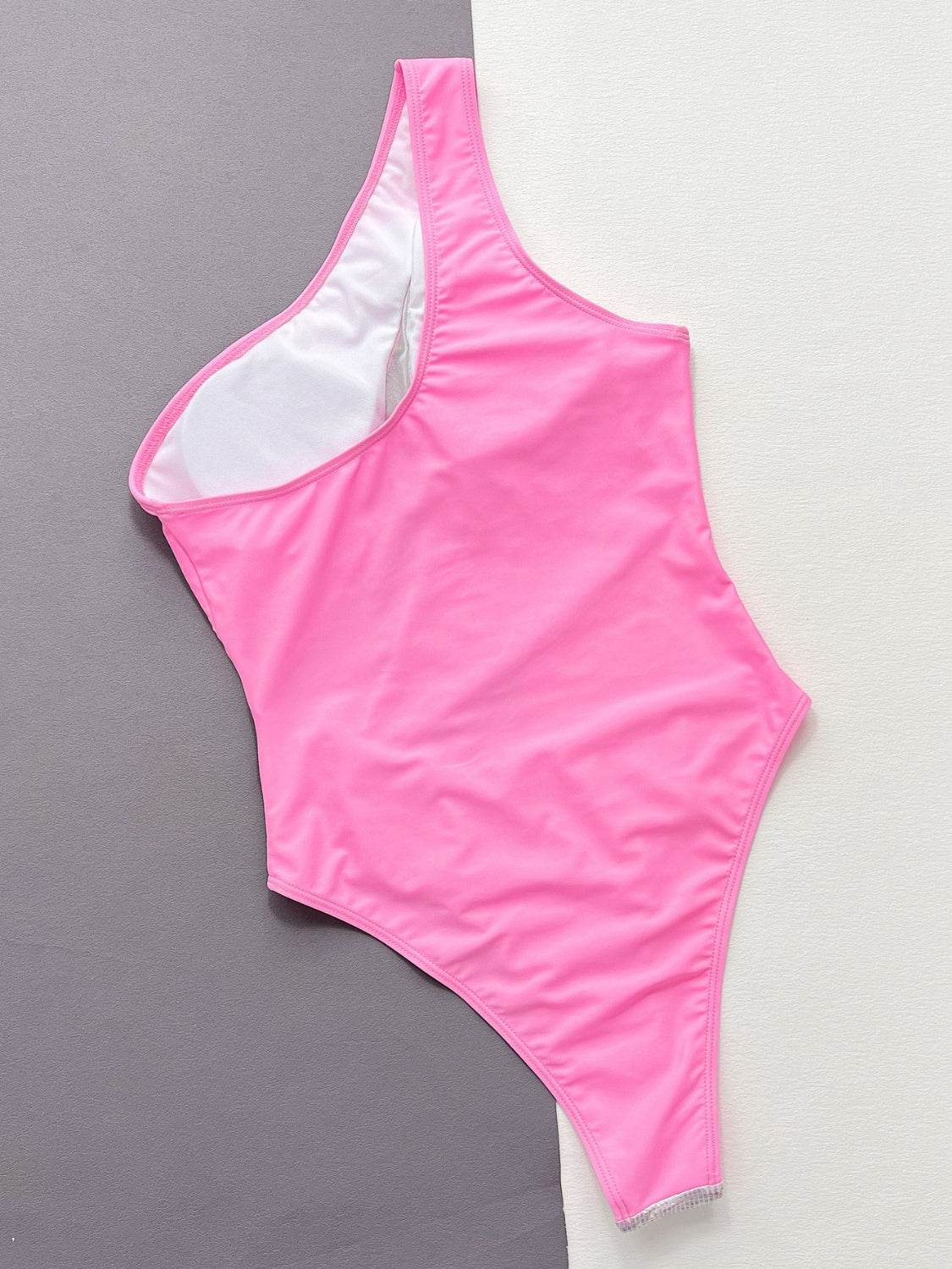Contrast Panel One-Piece Swimsuit - Velveta Studio