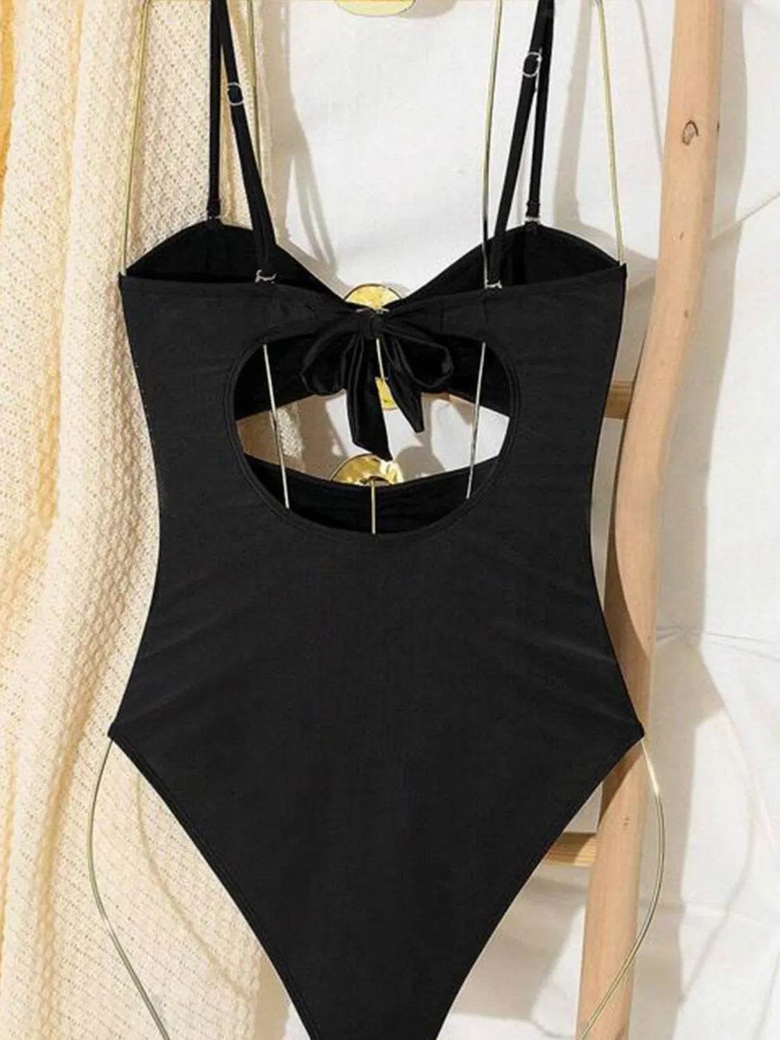 Cutout Sweetheart Neck One-Piece Swimwear - Velveta Studio