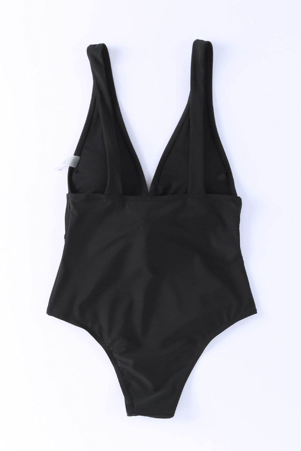 Plunge Wide Strap One-Piece Swimwear - Velveta Studio