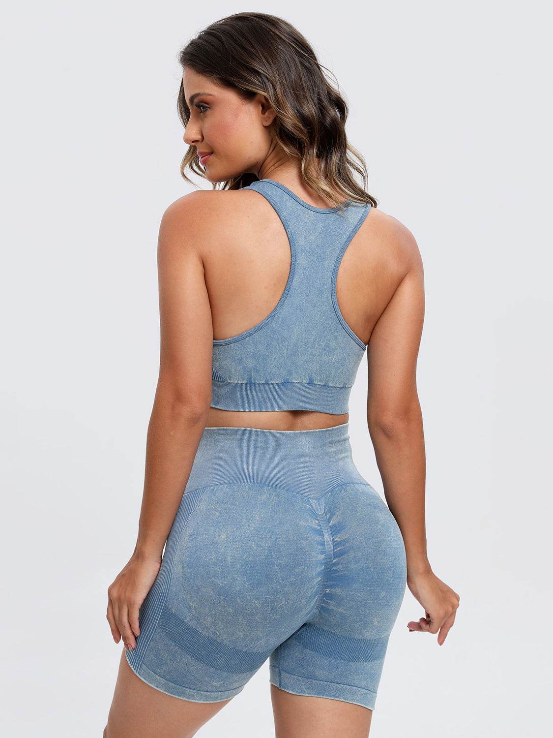 Scoop Neck Wide Strap Top and Shorts Active Set - Velveta Studio