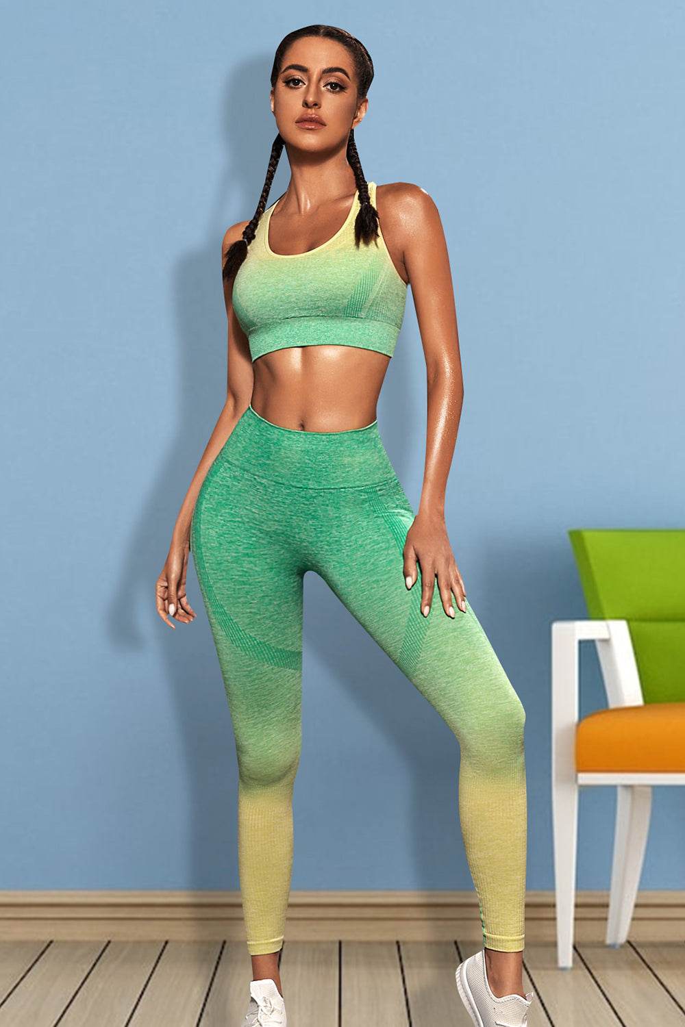 Gradient Sports Tank and Leggings Set - Velveta Studio