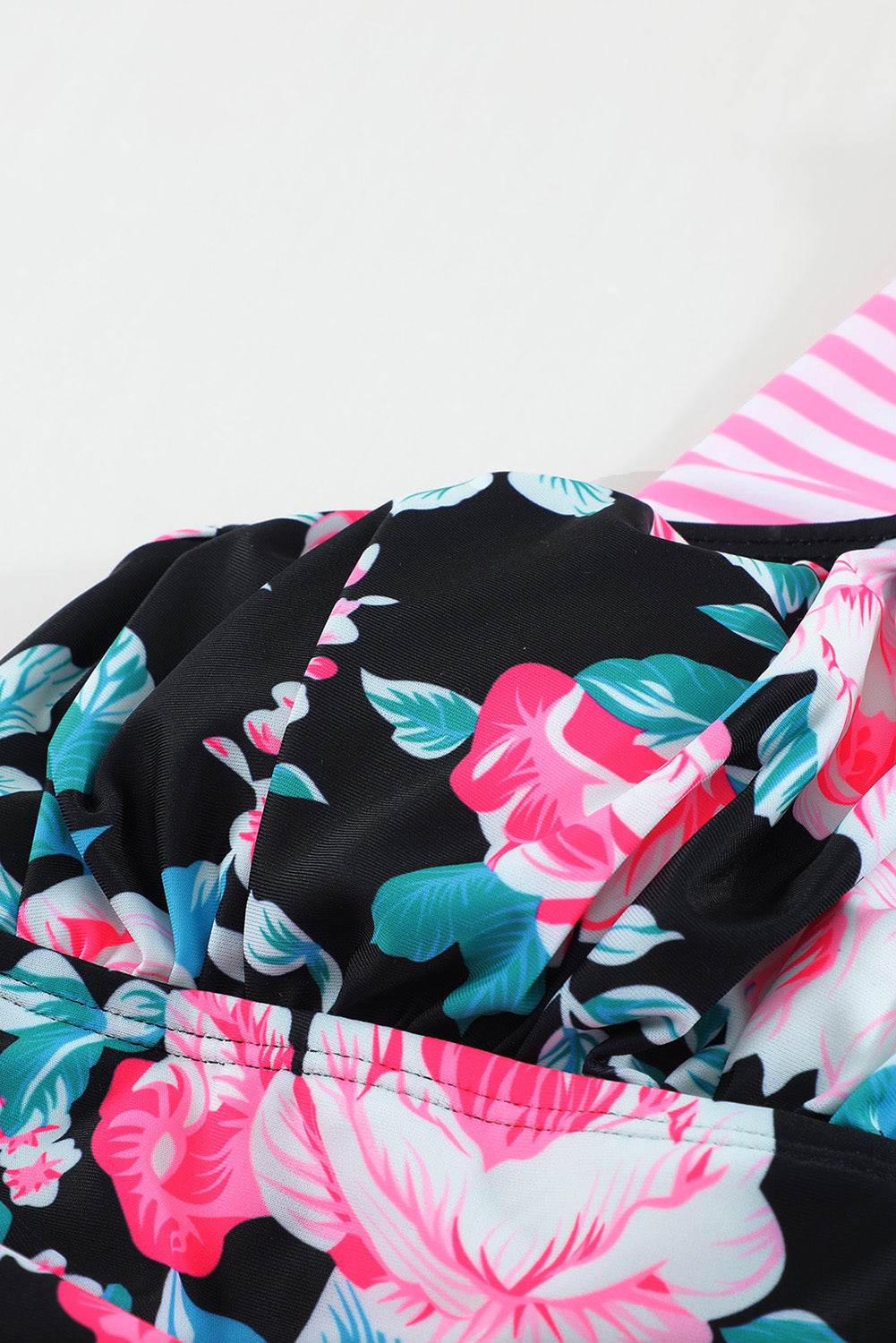 Mixed Print Tie-Back Two-Piece Swimsuit - Velveta Studio