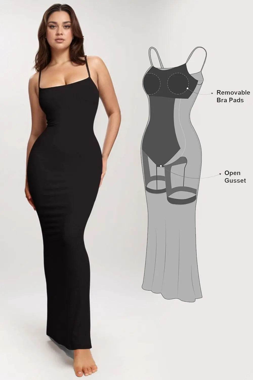 Basic Bae Built-In Shapewear Sleeveless Maxi Dress - Velveta Studio