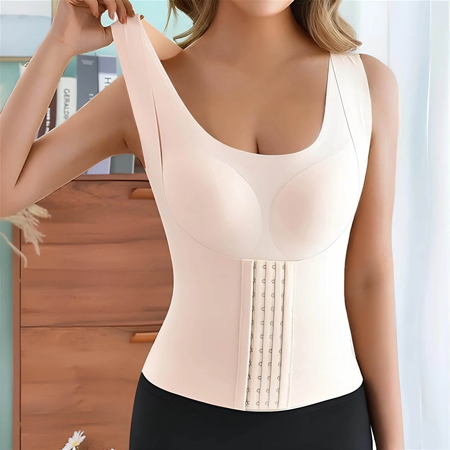 Basic Bae Scoop Neck Shapewear Tank with Removable Paddings - Velveta Studio