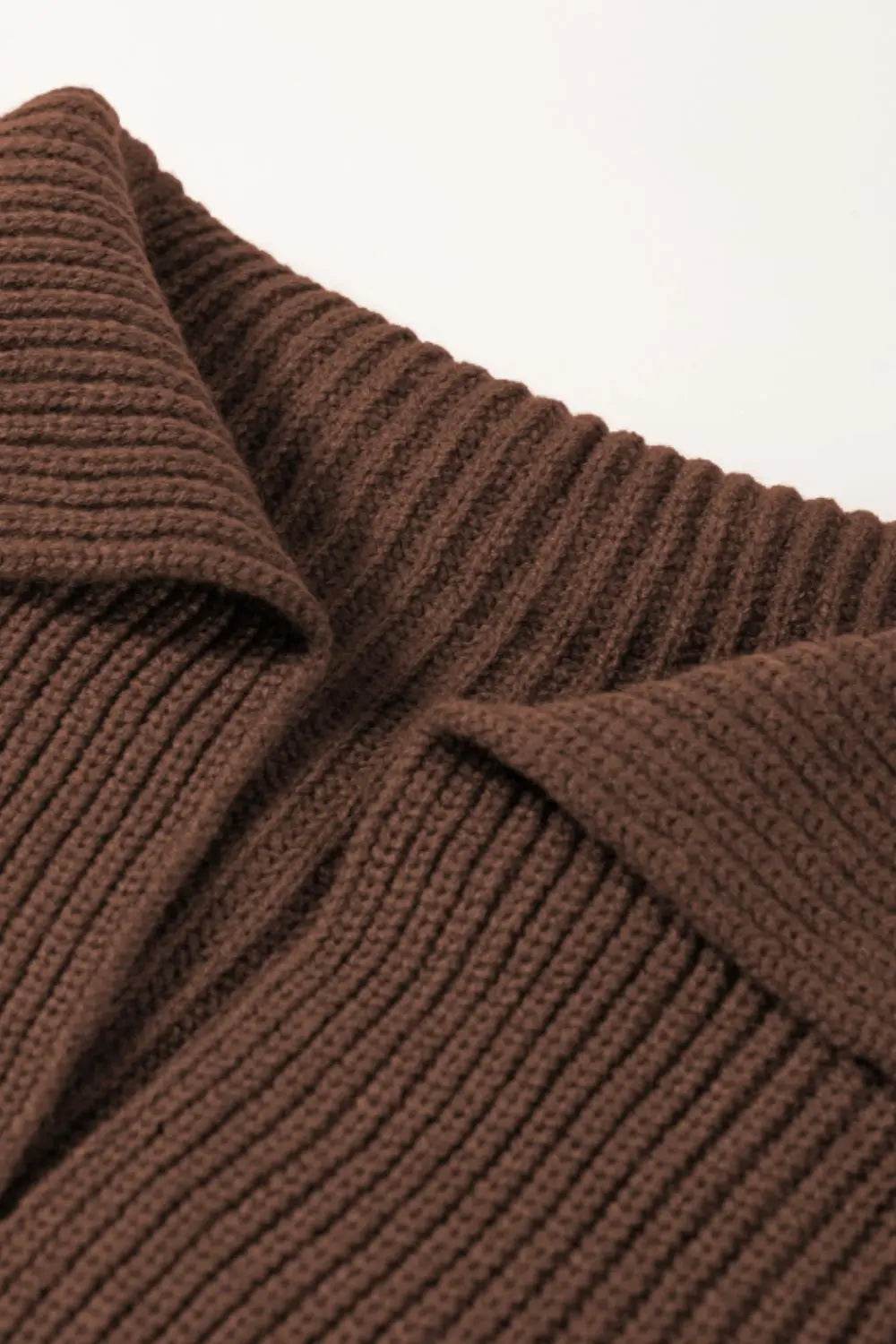 Button Down Collared Neck Cardigan - Velveta Studio