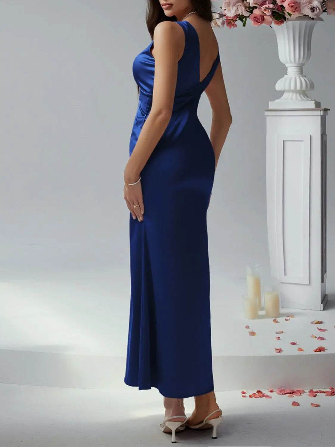 Devine Plunge Sleeveless Maxi Dress - Velveta Studio