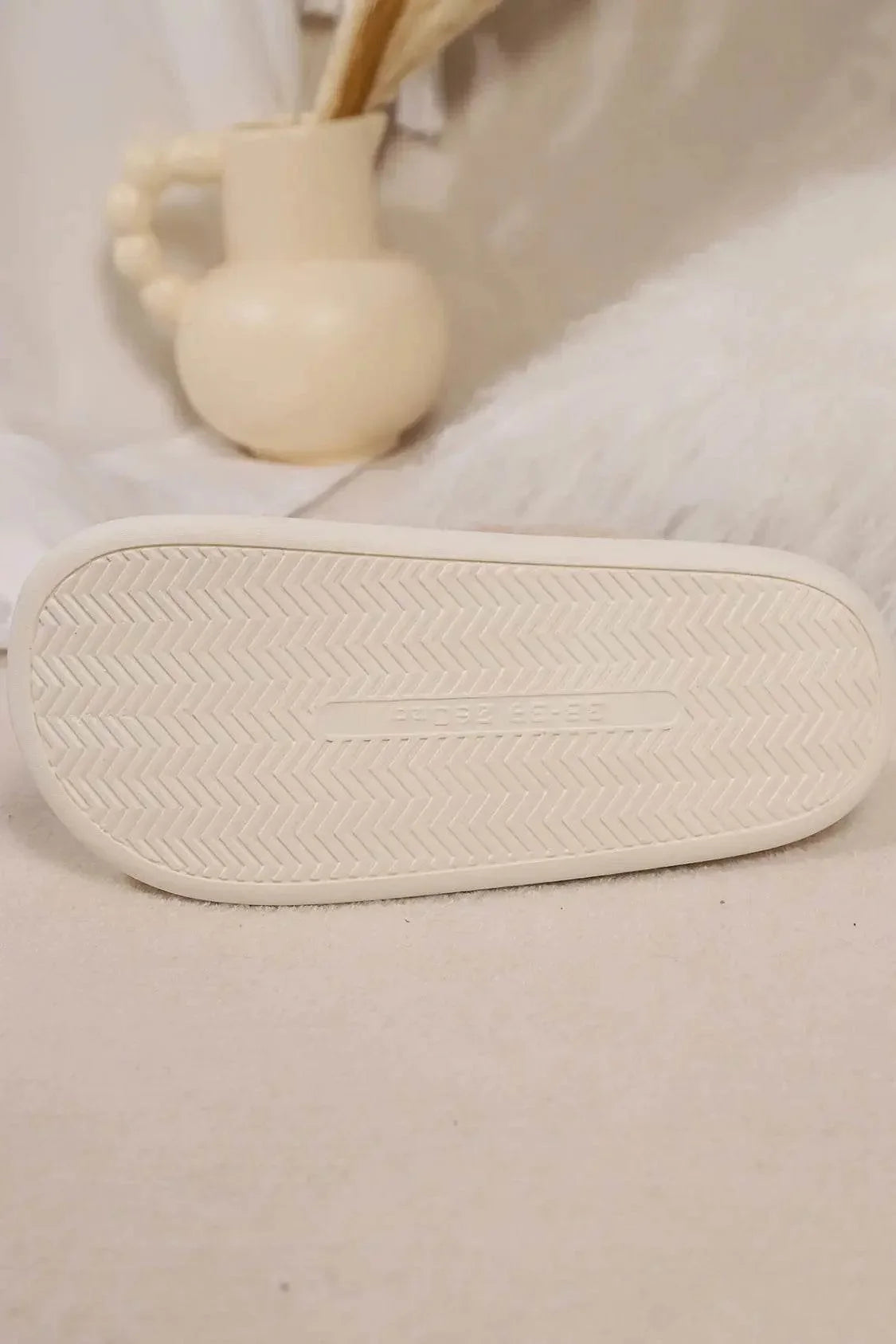 Elk Furry PVC Flat Slippers - Velveta Studio