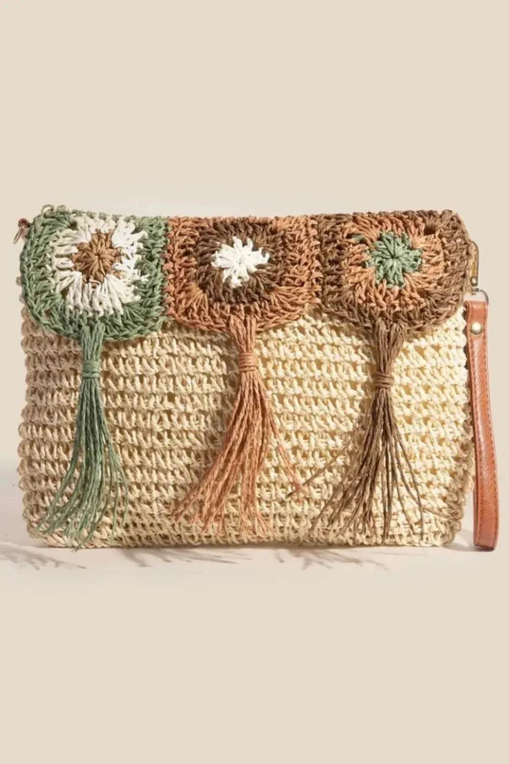 Fame Intricate Tassel Braided Crossbody Bag - Velveta Studio