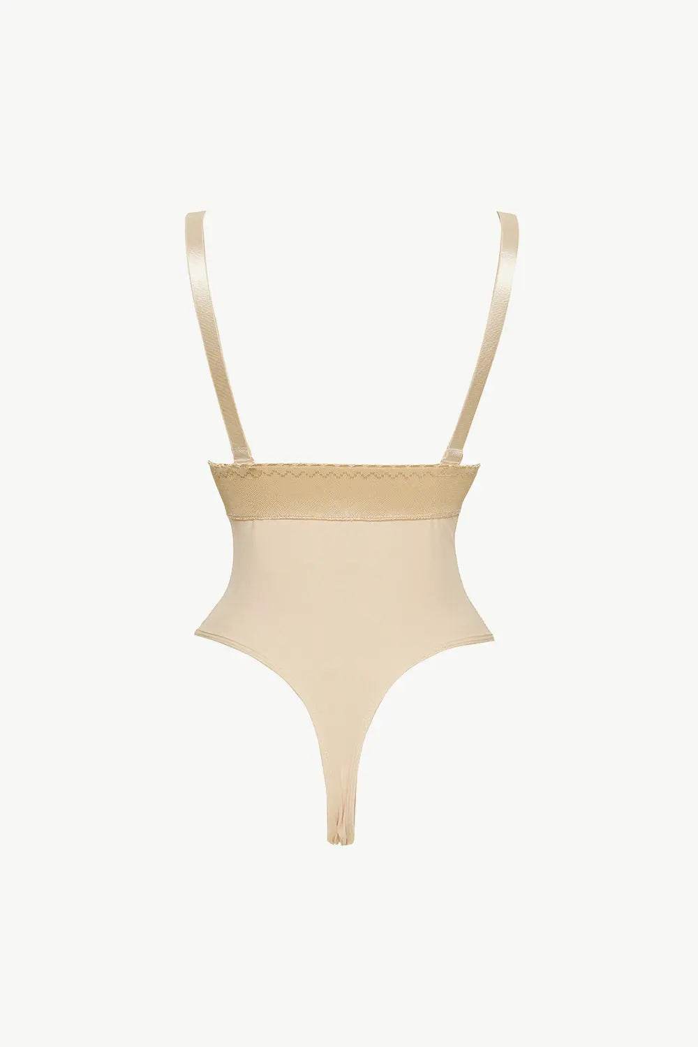 Full Size Adjustable Strap Zip-Up Shaping Bodysuit - Velveta Studio