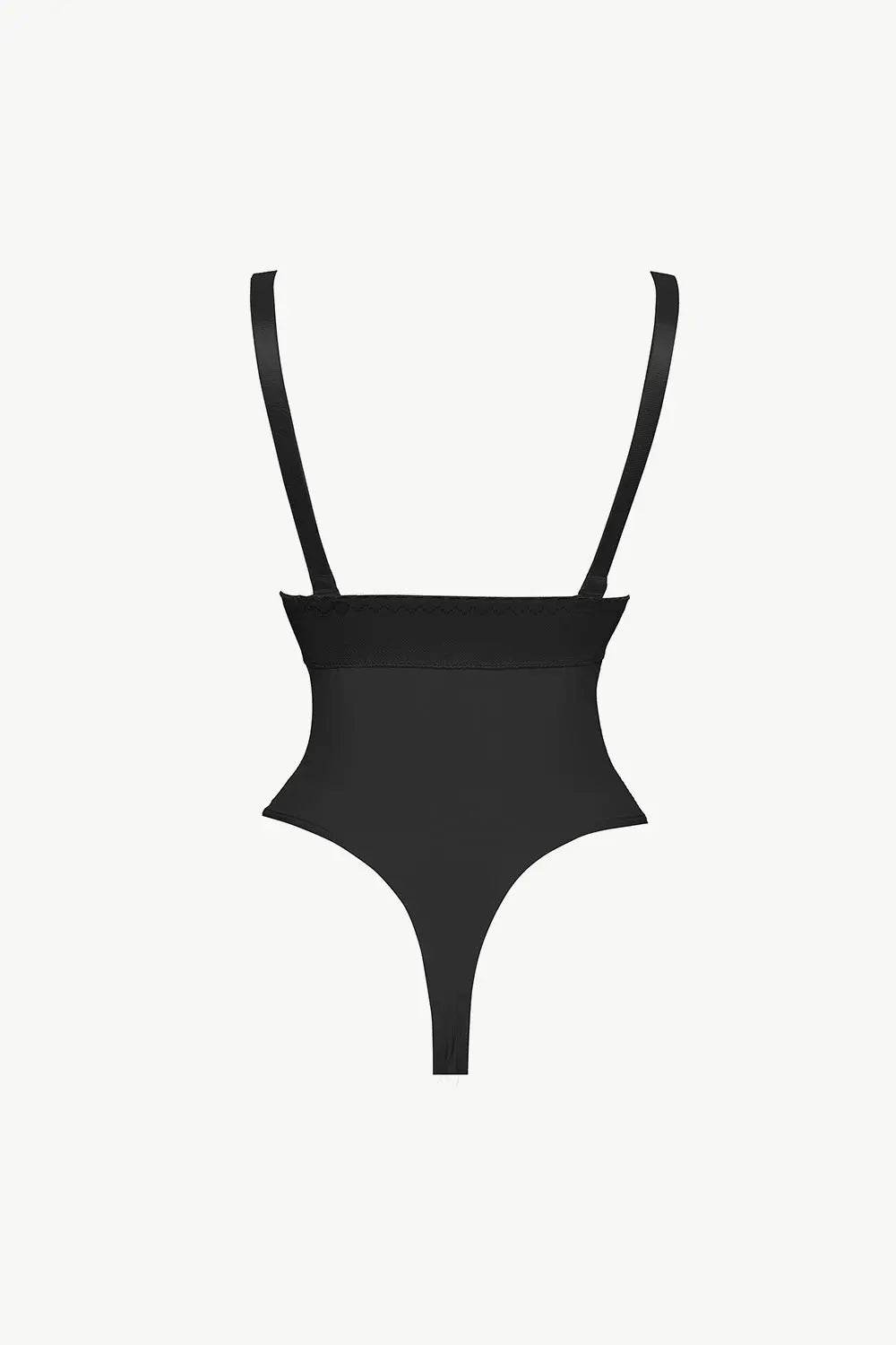 Full Size Adjustable Strap Zip-Up Shaping Bodysuit - Velveta Studio