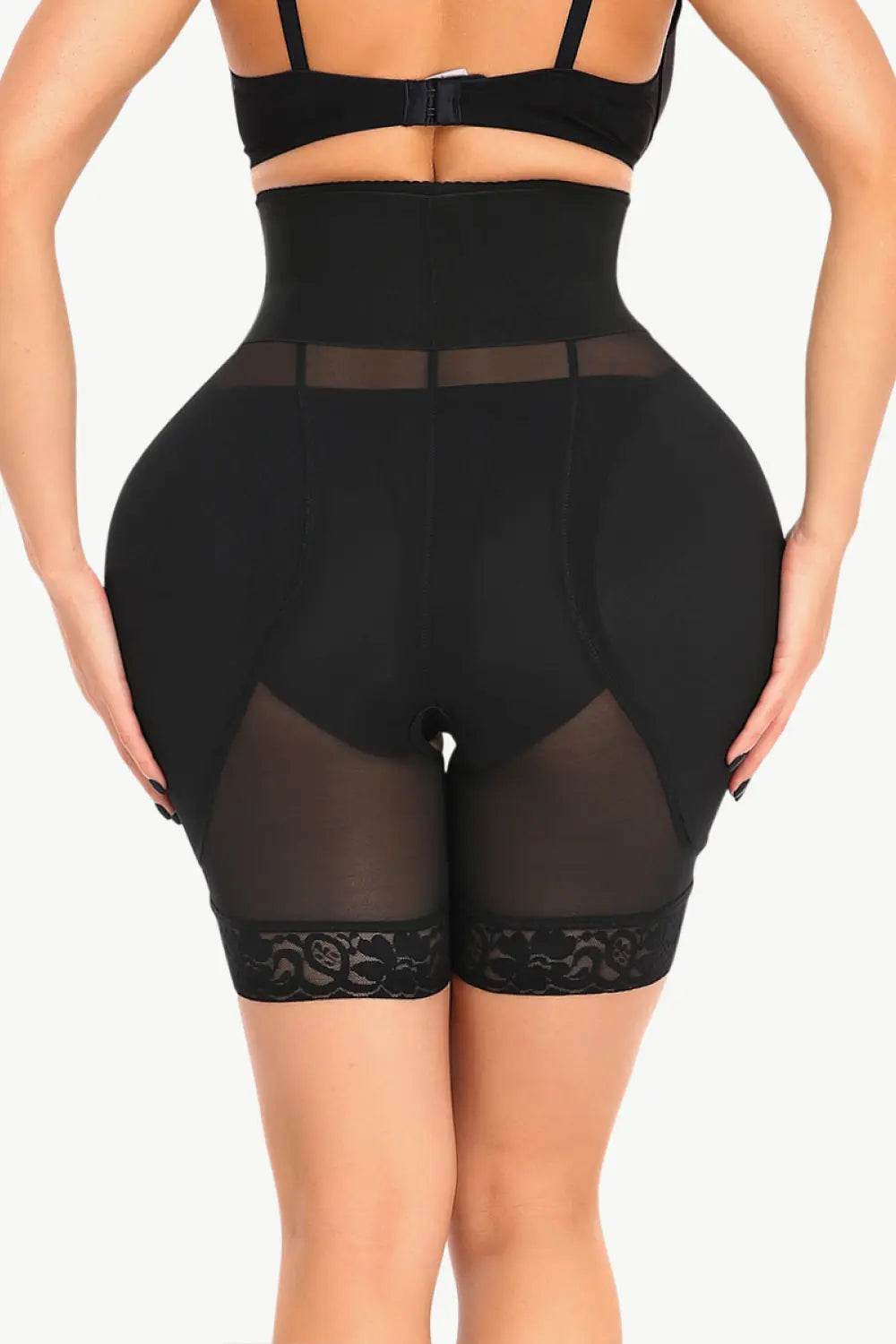 Full Size Breathable Lace Trim Shaping Shorts - Velveta Studio