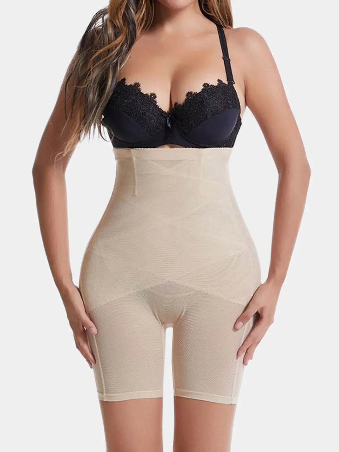 Full Size High Waist Butt Lifting Shaping Shorts - Velveta Studio