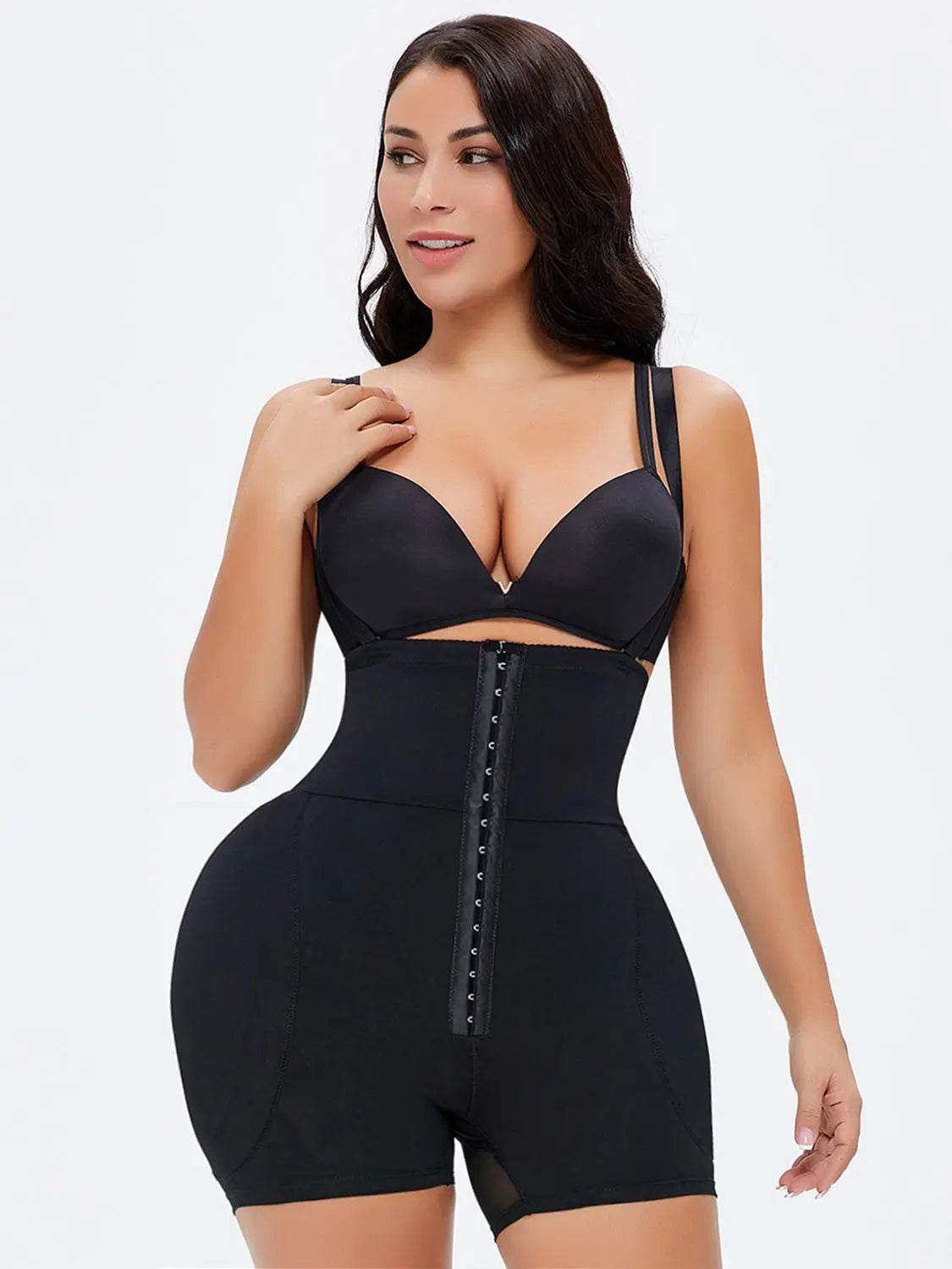 Full Size Hook-and-Eye Under-Bust Shaping Bodysuit - Velveta Studio