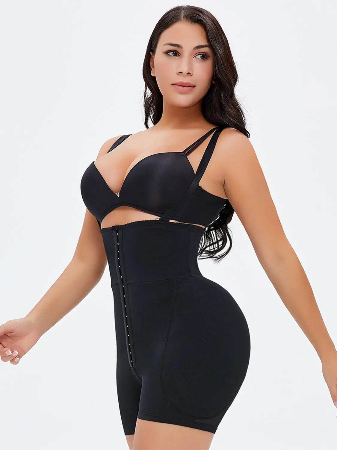 Full Size Hook-and-Eye Under-Bust Shaping Bodysuit - Velveta Studio