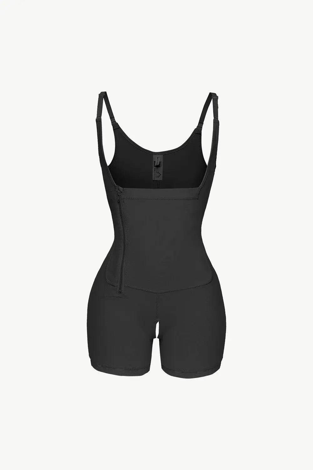 Full Size Side Zipper Under-Bust Shaping Bodysuit - Velveta Studio