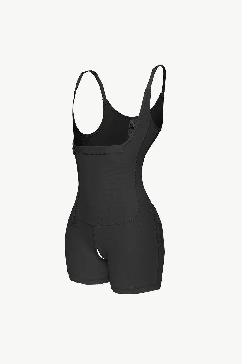 Full Size Side Zipper Under-Bust Shaping Bodysuit - Velveta Studio