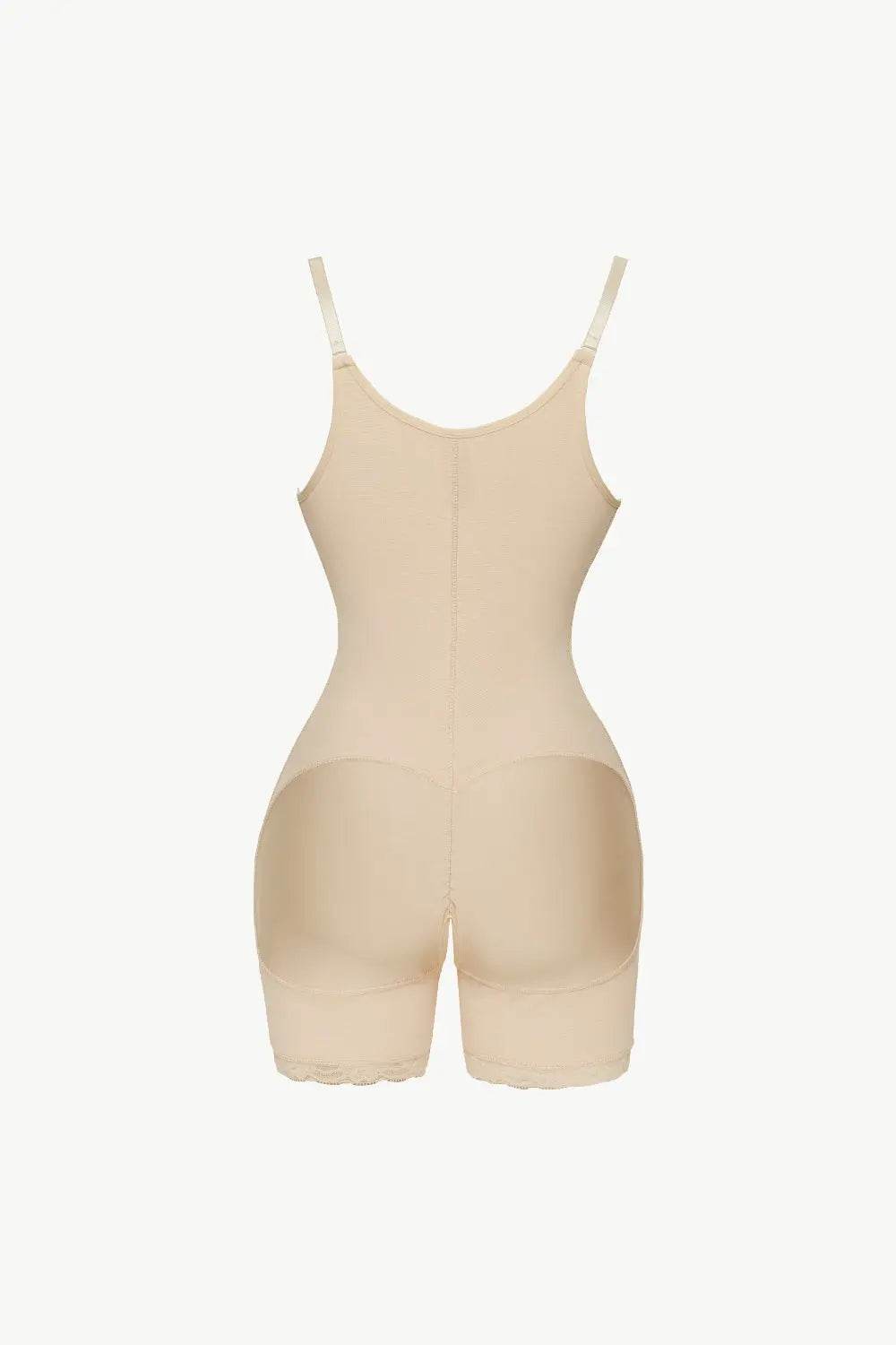 Full Size Side Zipper Under-Bust Shaping Bodysuit - Velveta Studio