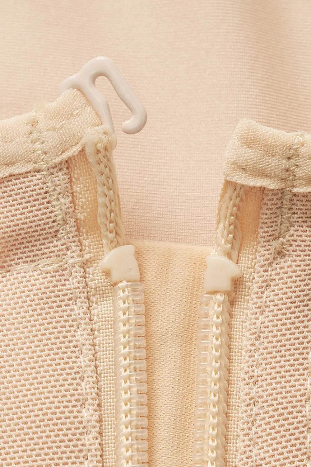 Full Size Side Zipper Under-Bust Shaping Bodysuit - Velveta Studio