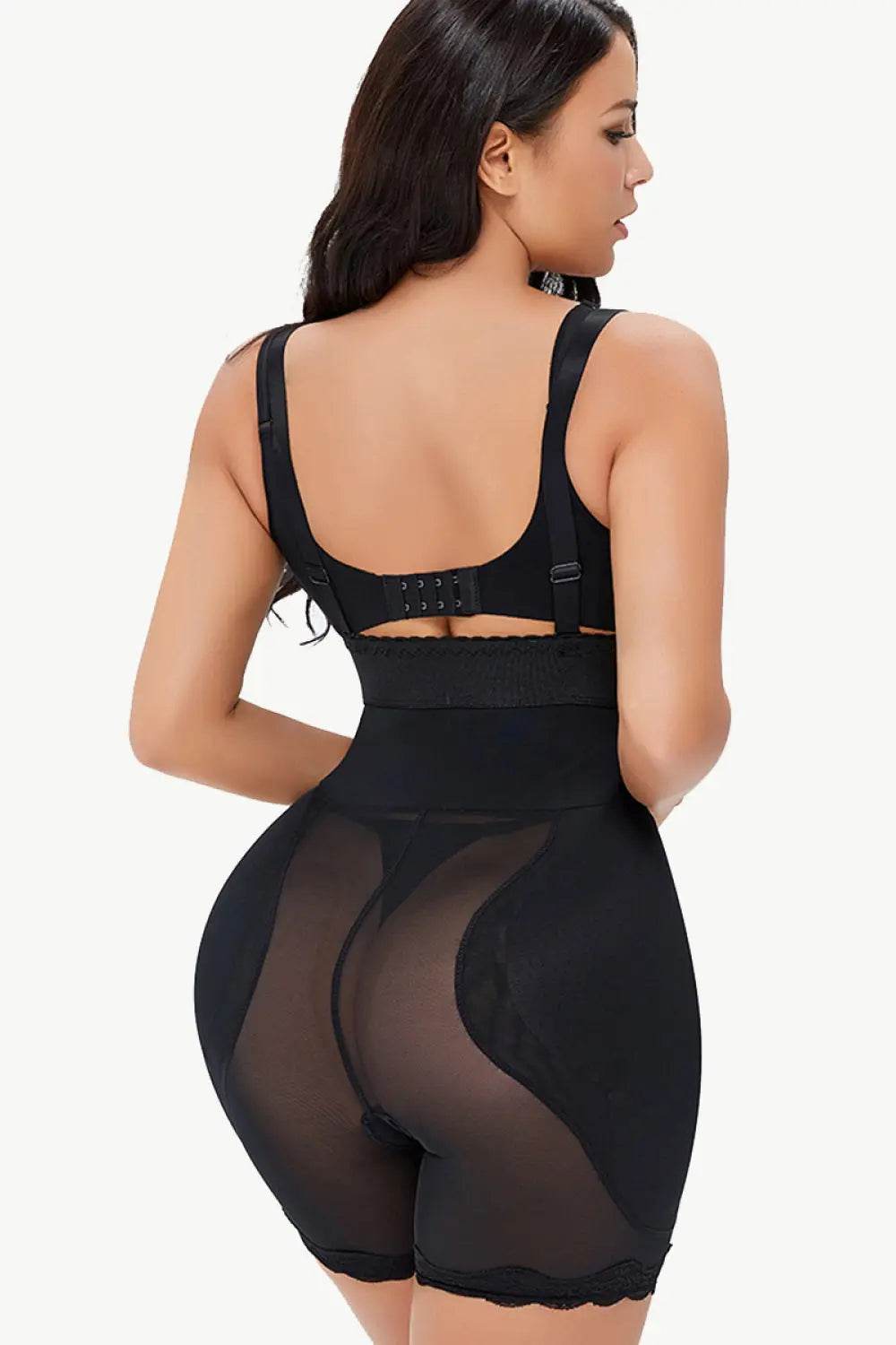 Full Size Spaghetti Strap Lace Trim Shaping Bodysuit - Velveta Studio