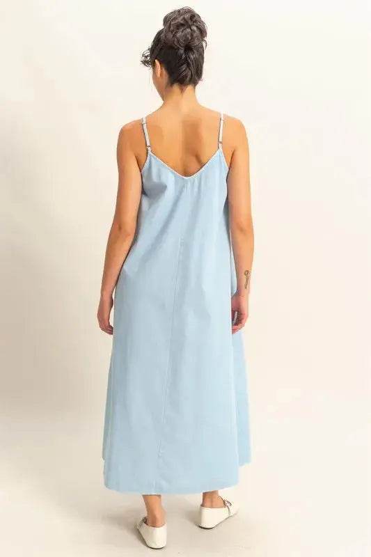HYFVE Dyed V-Neck Loose Dress - Velveta Studio