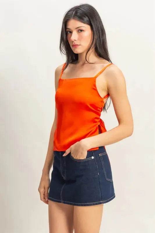 HYFVE Satin Back Tie Detail Cami - Velveta Studio