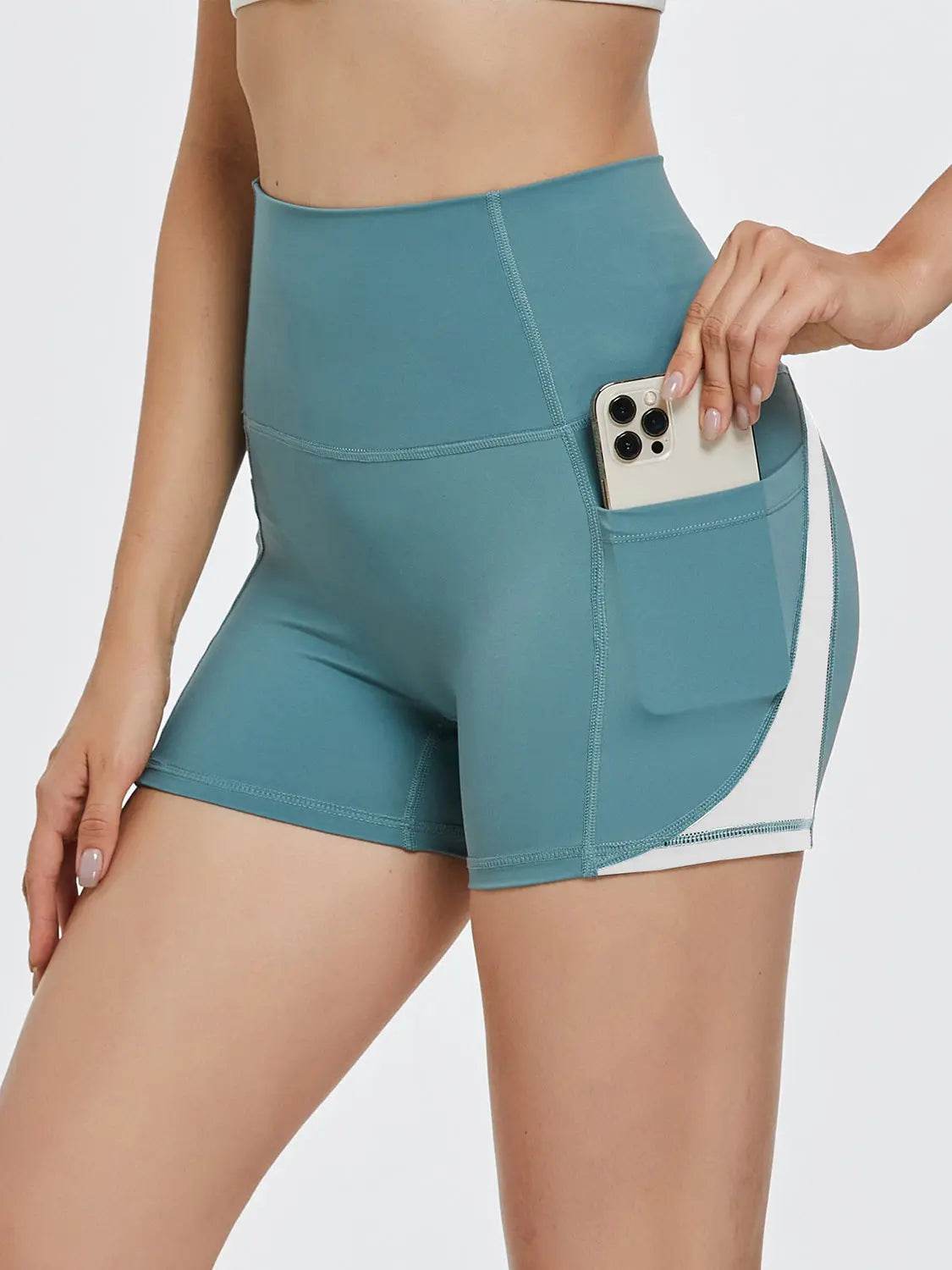 High Waist Active Shorts - Velveta Studio
