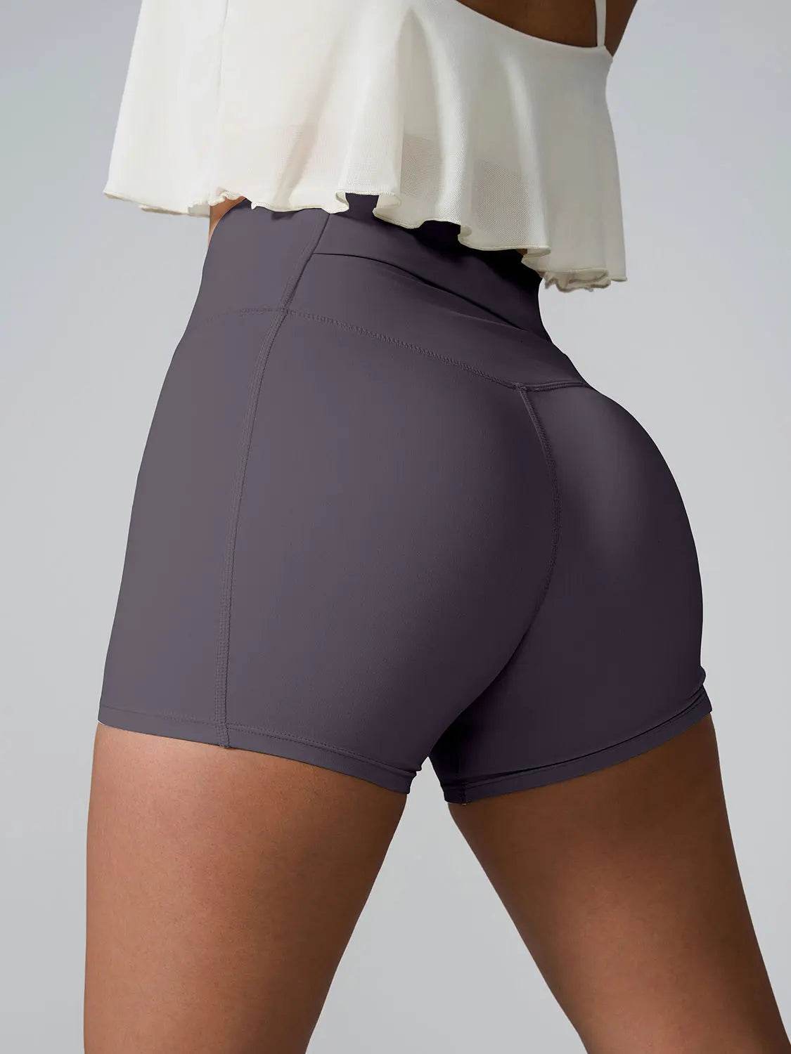 High Waist Active Shorts - Velveta Studio