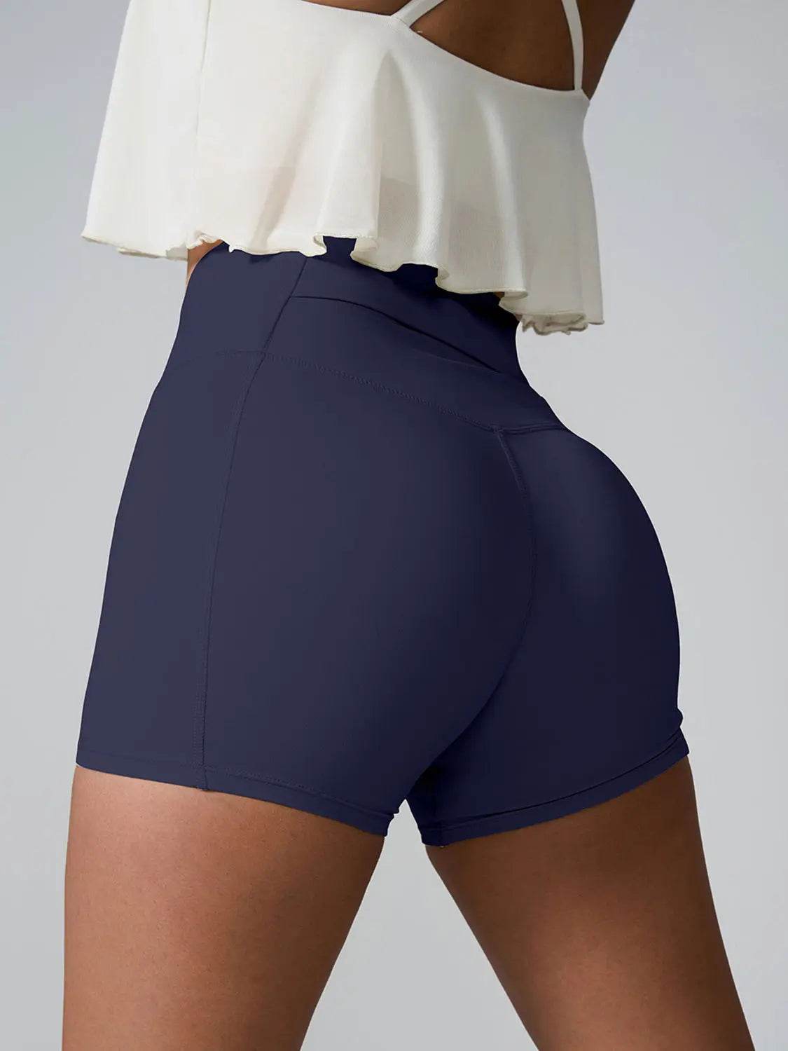 High Waist Active Shorts - Velveta Studio