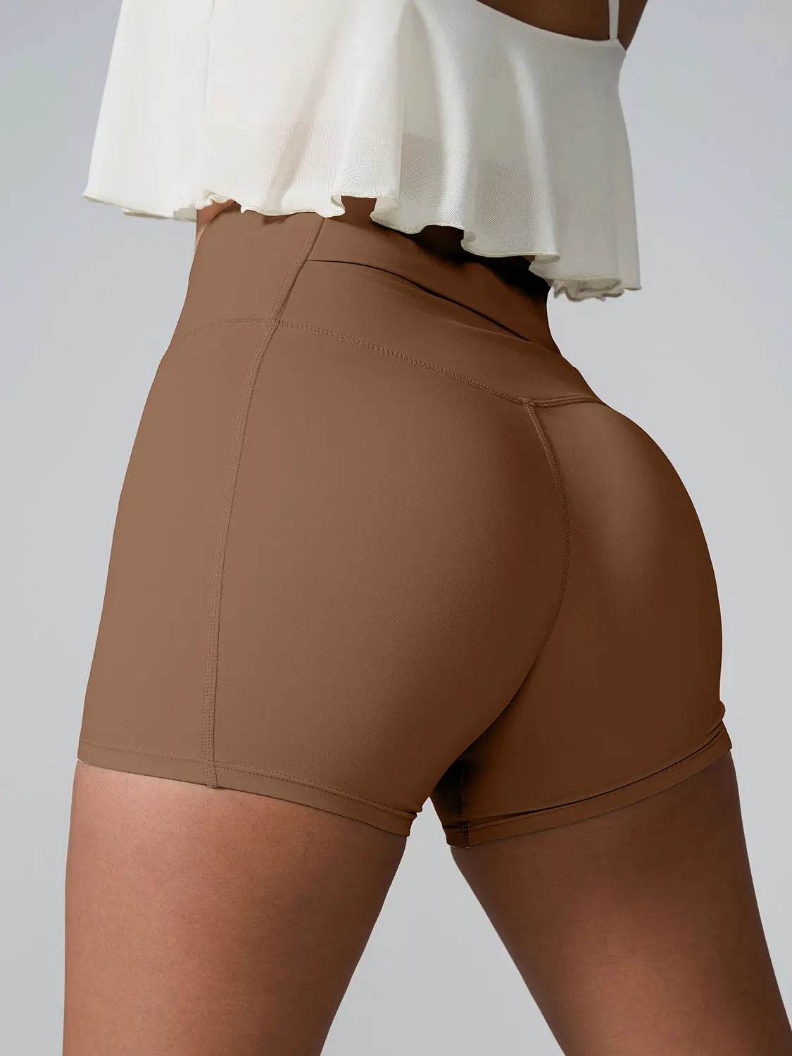 High Waist Active Shorts - Velveta Studio