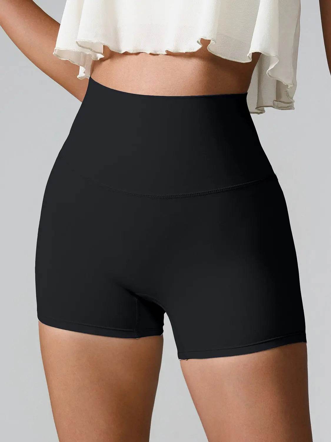 High Waist Active Shorts - Velveta Studio