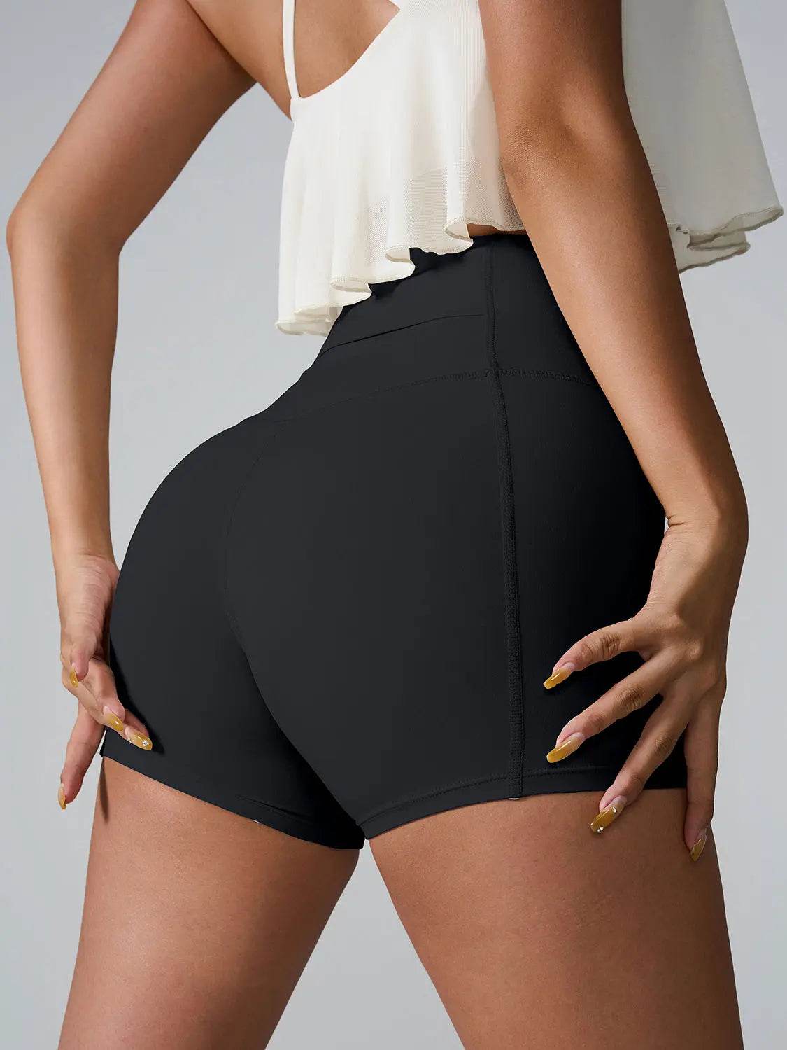 High Waist Active Shorts - Velveta Studio