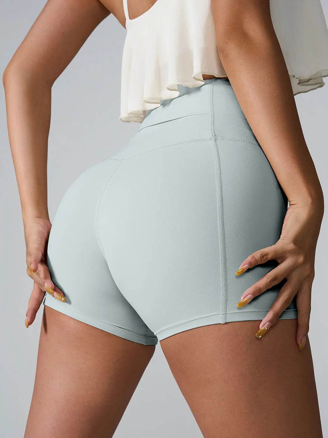 High Waist Active Shorts - Velveta Studio