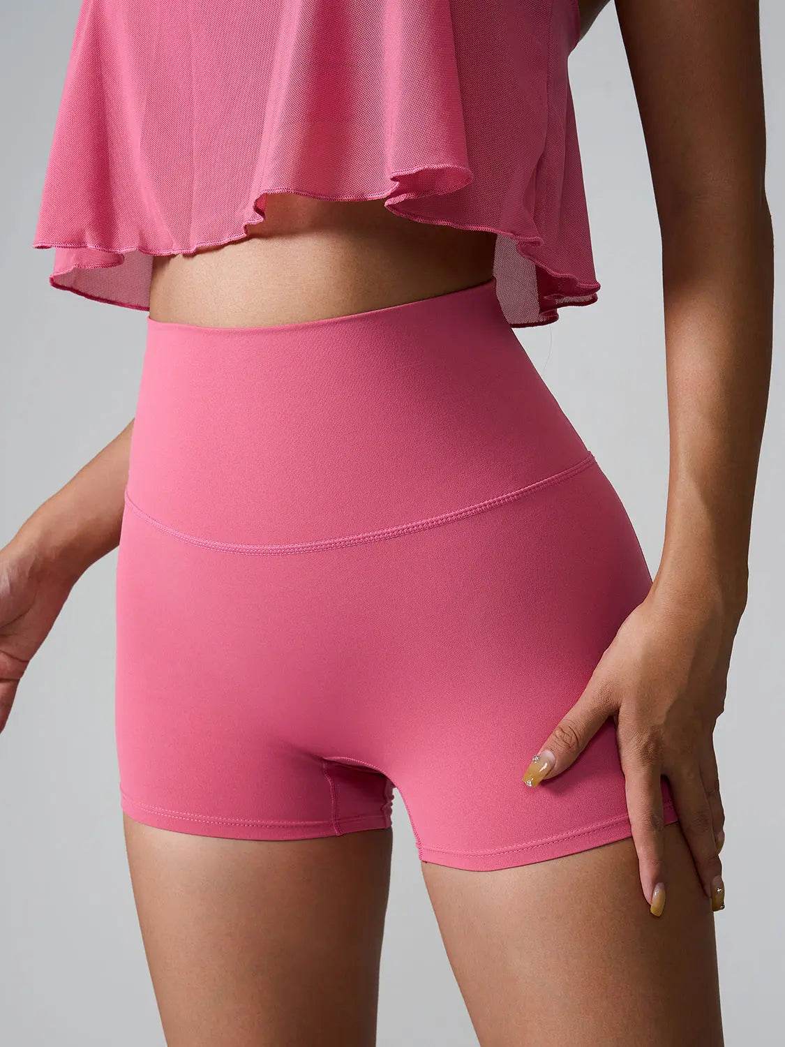 High Waist Active Shorts - Velveta Studio