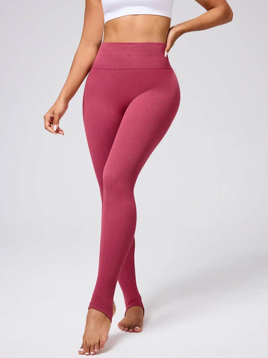 High Waist Stirrup Active Leggings - Velveta Studio
