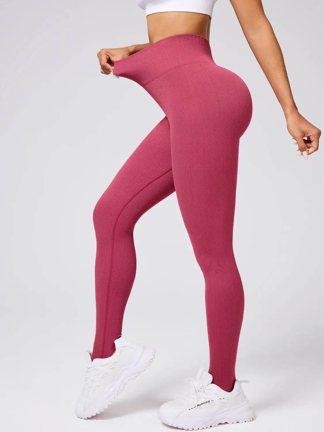 High Waist Stirrup Active Leggings - Velveta Studio