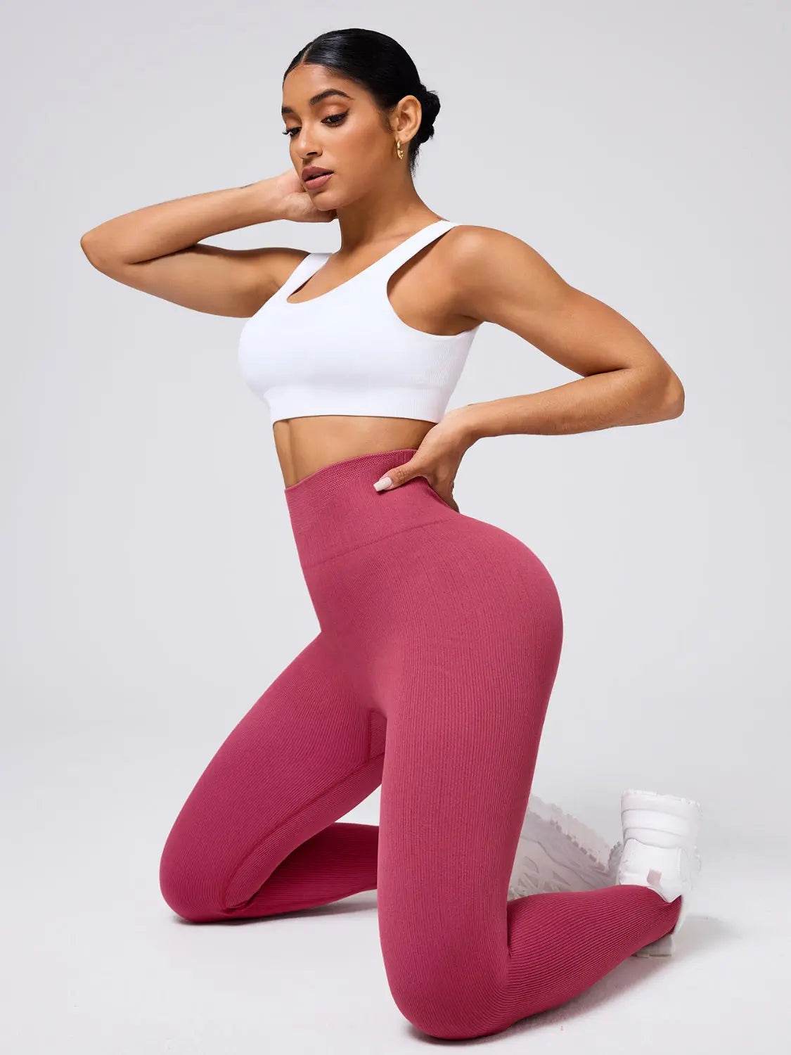 High Waist Stirrup Active Leggings - Velveta Studio