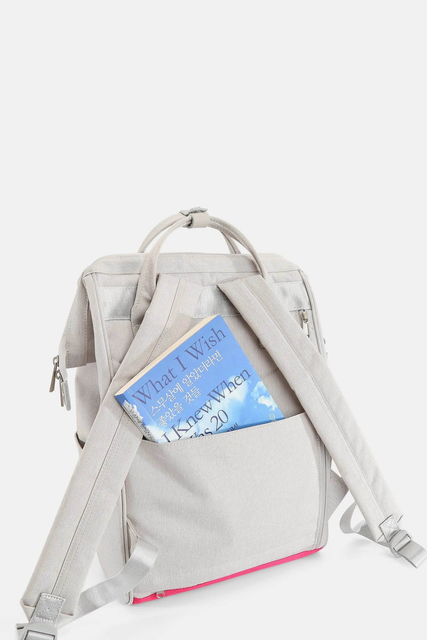 Himawari Contrast Waterproof Backpack Bag with External USB Port - Velveta Studio