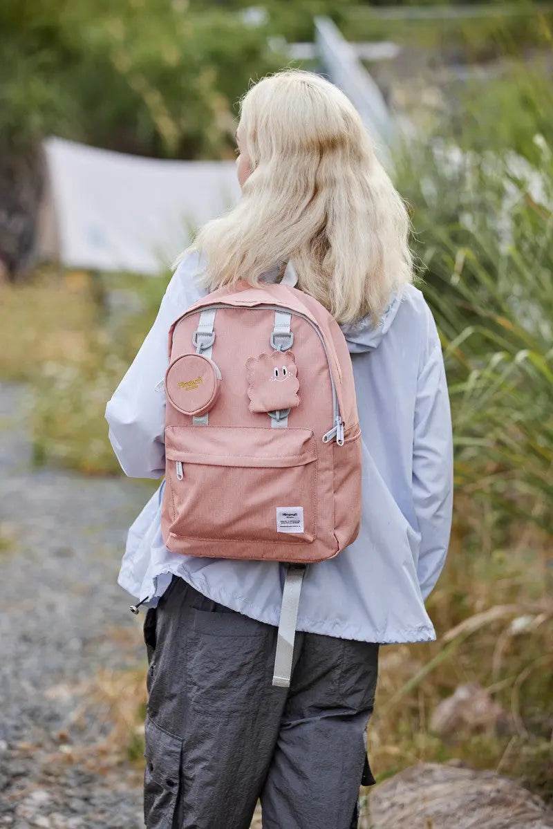 Himawari Waterproof Canvas Backpack Bag with Removable Coin Purse - Velveta Studio