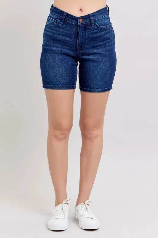 High Waist V-Front Bermuda - Velveta Studio